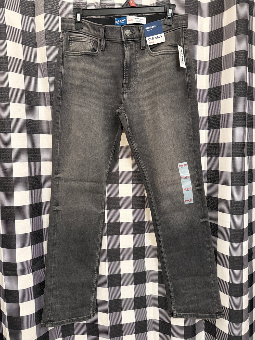 Old Navy Men’s Straight Jeans in Washed Gray
